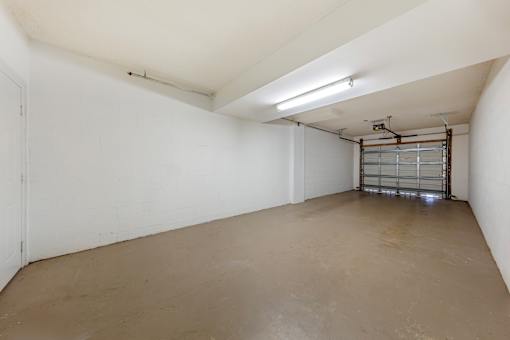 The inside of a private garage