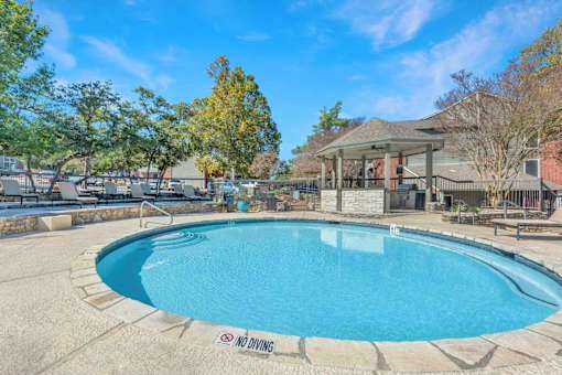 Pool with a no diving sign at Great Hills, Austin, 78759 
