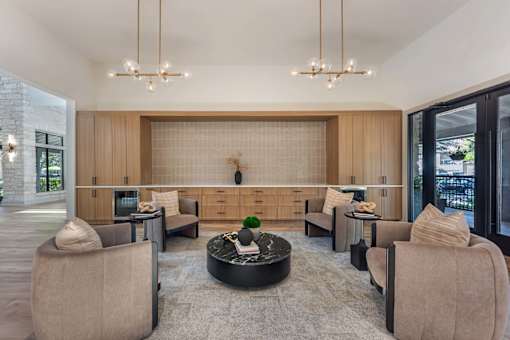 Modern Living Room at Sedona Springs, Austin, TX