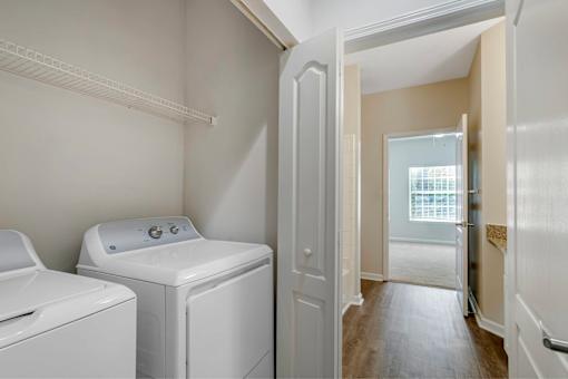 Stacked Washer/Dryer at Thornberry Apartments, North Carolina