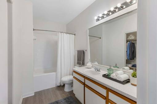 Modern Bathroom Fittings at Flats on Chapel, Waco, TX 76712