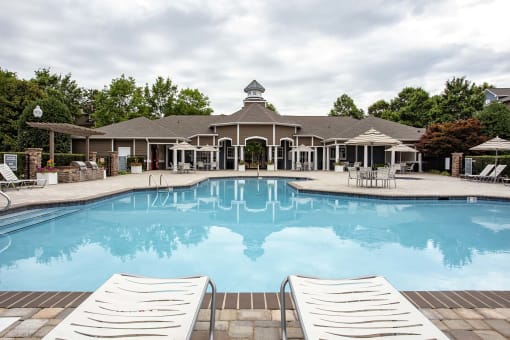 the swimming pool at an apartment complex at Thornberry Apartments, North Carolina, 28262