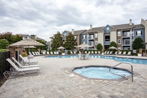 Sparkling Swimming Pool at Thornberry Apartments, North Carolina