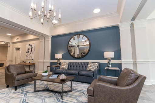 Gather with friends in the clubhouse at The Station at River Crossing, Macon, GA