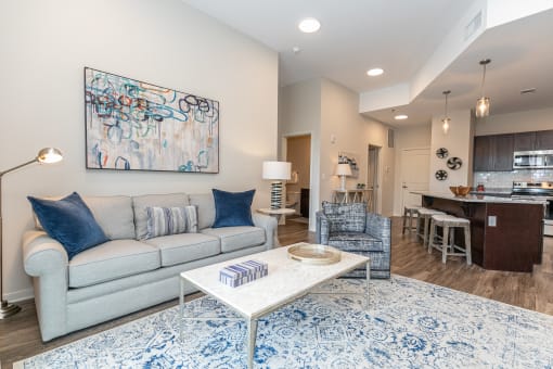 Living room at The Station at River Crossing, Macon, 31210