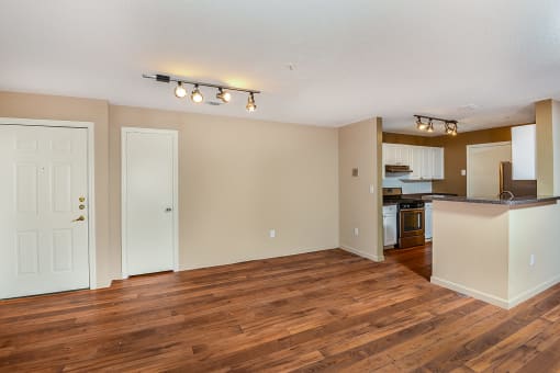 Dining Room & Kitchen at Residences at Westborough Station, Westborough, MA