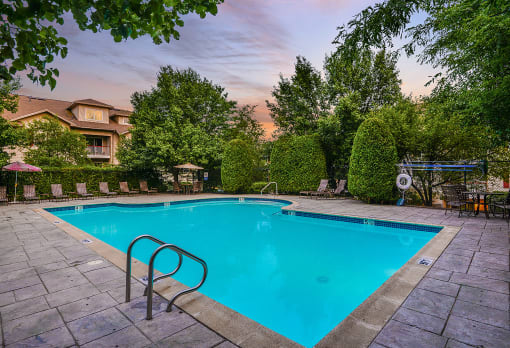 Community Pool  at Residences at Westborough Station, Massachusetts