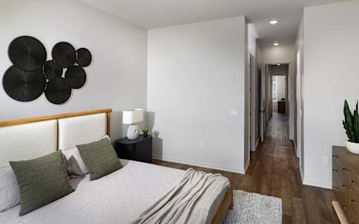 Cozy bedroom at Aerie Blue Sage, Nebraska, 68022