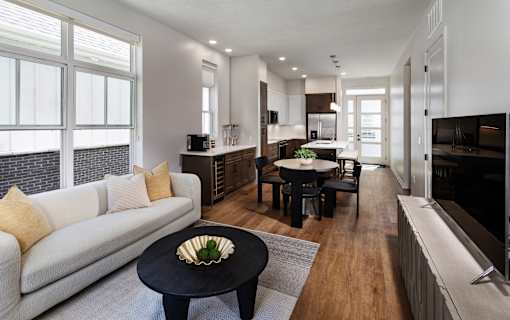 Spacious Living room at Aerie Blue Sage, Elkhorn, 68022 