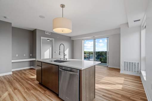 Kitchen with sink at Revel, Minneapolis, MN