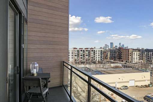 Balcony with view at Revel, Minneapolis, 55408