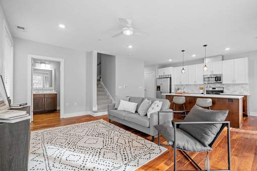 Living area at Boutique 28, Minneapolis, MN, 55408