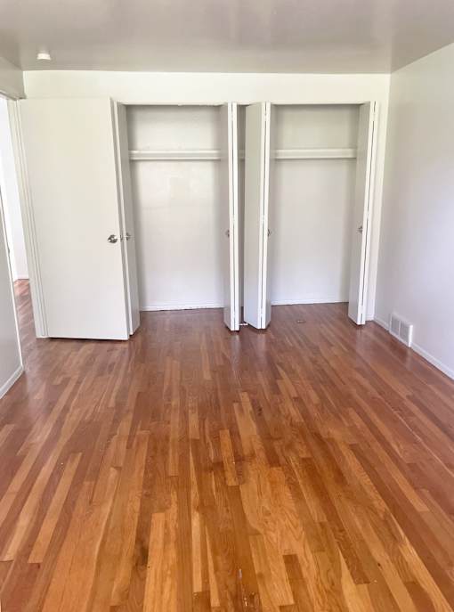 2 closets in the Primary bedroom