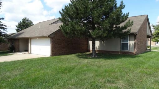a house with a tree in front of it