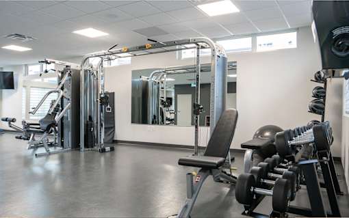 Gym at Latitude 49 Townhomes, Winnipeg Manitoba