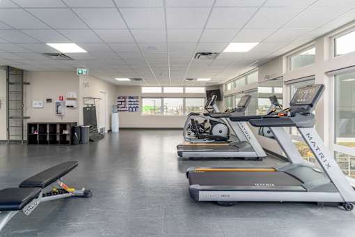 Fitness Center at G17 Apartments at Tamarack, Edmonton, AB