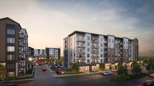 Property Aerial View at The Artisan at Rangeview, Alberta