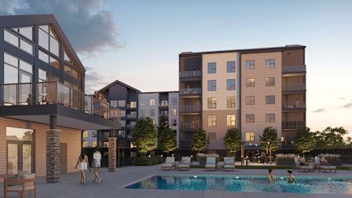 Exterior of Apartment Complex at The Artisan at Rangeview, Calgary, AB, T3S 0C4
