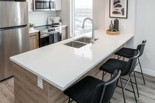 Island Kitchen at Latitude 49 Townhomes, Winnipeg, R3X 0M1