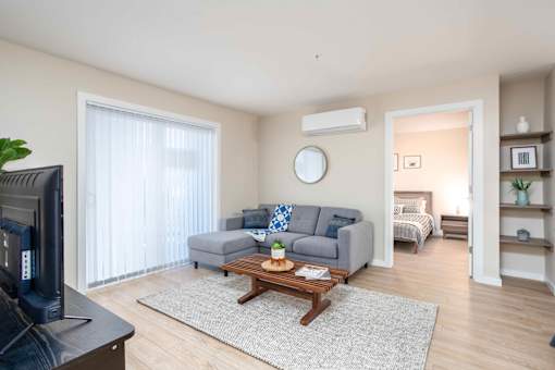 Living Room at G17 Apartments at Tamarack, Edmonton