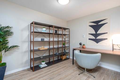 Work Desk at G17 Apartments at Tamarack, Edmonton, AB
