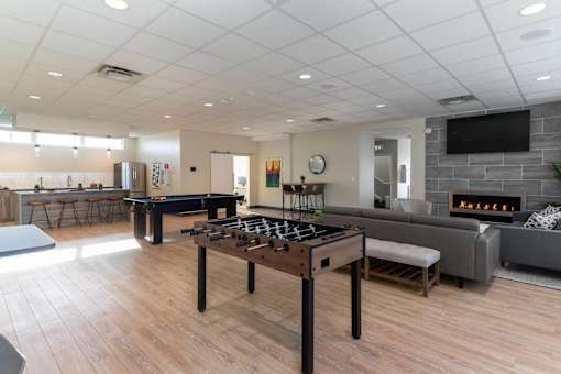 Foosball Table at G17 Apartments at Tamarack, Edmonton
