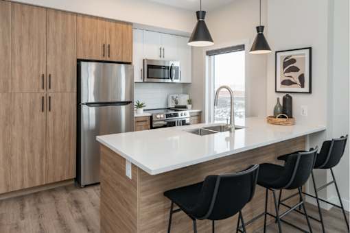 Gourmet Kitchen at Latitude 49 Townhomes, Winnipeg, MB R3X 0M1