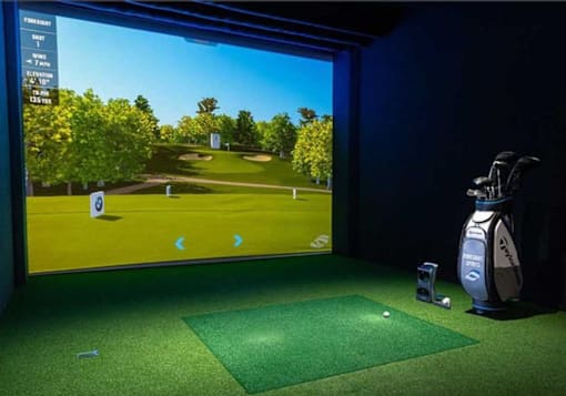 Golf Simulator at Raymond Block, Edmonton Alberta T6E 3R7