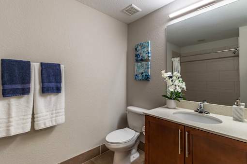 Bathroom with mirror at Portofino Cove, Florida, 33916