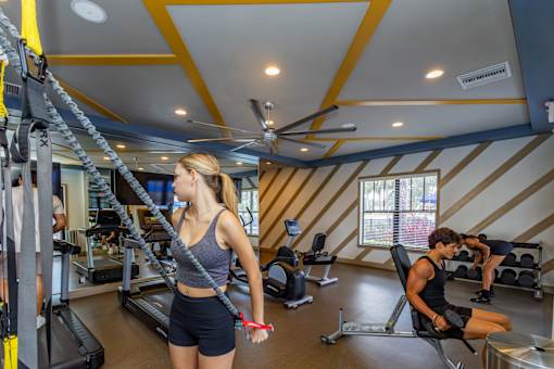 Woman working out at Portofino Cove, Fort Myers