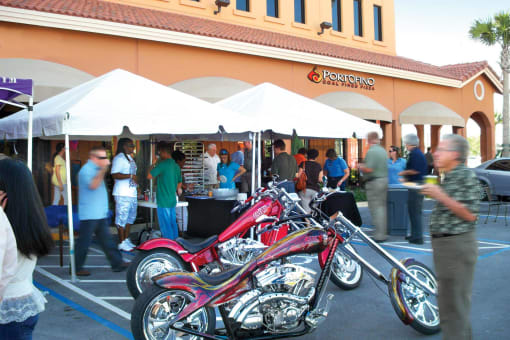 Tenant, guest outdoor events at Portofino Plaza