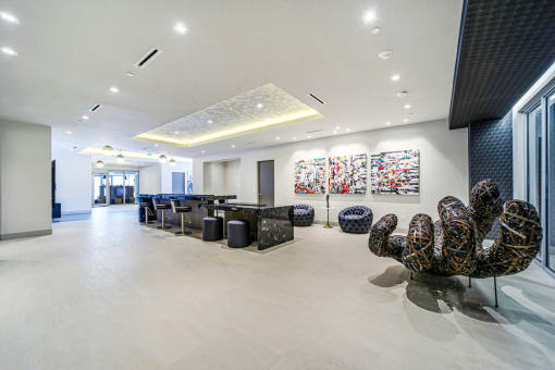 Lobby at Quantum Apartments, Fort Lauderdale, 33304