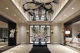 Elegant condo lobby