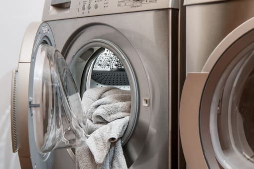 Front load washer and dryer included in all apartment homes.