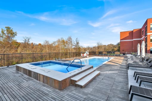 Outdoor Pool and Hot Tub