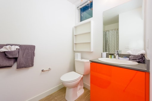 Redwood bathroom