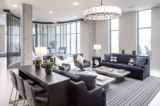 clubhouse of luxury apartments in centennial co
