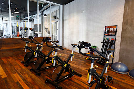 Yoga Studio and Stationary Bikes