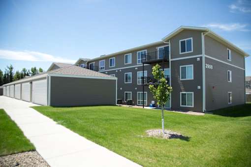 Outdoor Car Garage and Legacy Heights Exterior