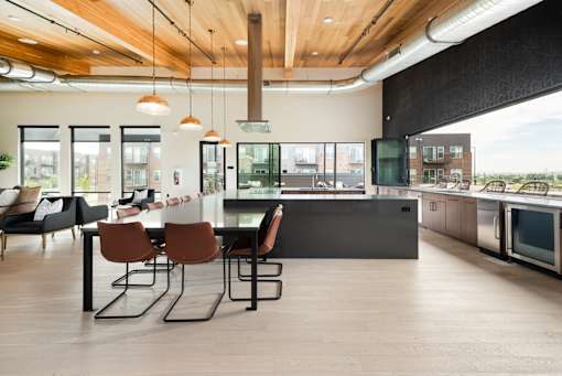 The Chef’s Table is designed to feed a crowd with generous counter space for prepping, plating, or going buffet style.