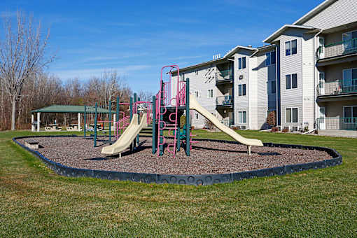 Outdoor playground next to the outdoor picnic area.