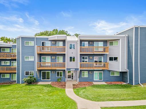 Building Entrance at The Bosk Apartment Homes, Woodbury, Minnesota