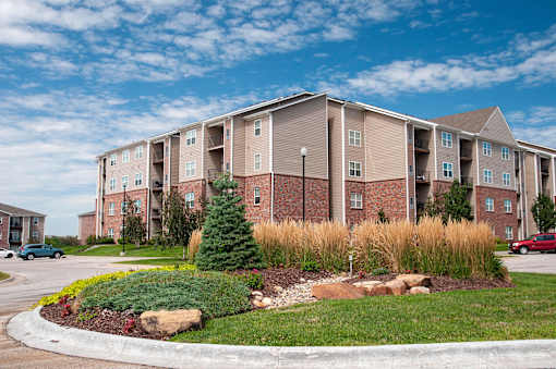 Exterior Whispering Ridge with Decorative Plants