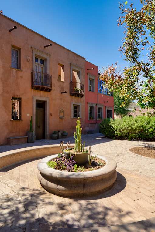 A courtyard at Bautista Apartments, Tucson, AZ, 85745