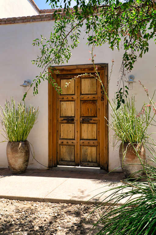 A wooden door at Bautista Apartments, Arizona, 85745
