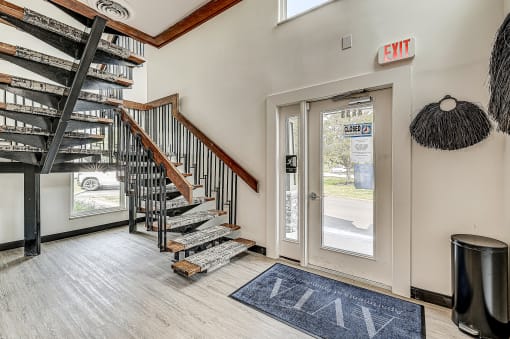 interior clubhouse stairs
