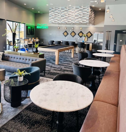 lounge rooftop at SevenO2 Main Apartments, Utah