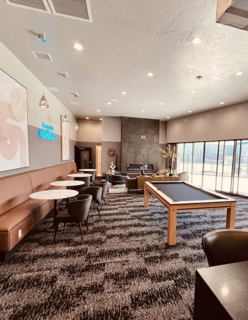 Resident Lounge at SevenO2 Main Apartments, Salt Lake City, UT