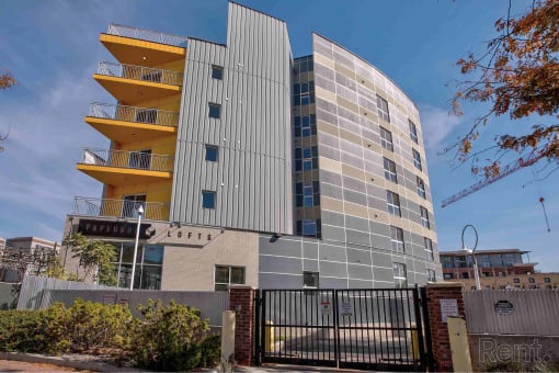Front of the building at Paperbox Lofts, Salt Lake City, 84101
