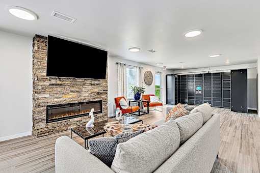 Living room at Red Rock Apartments, Rapid City, South Dakota